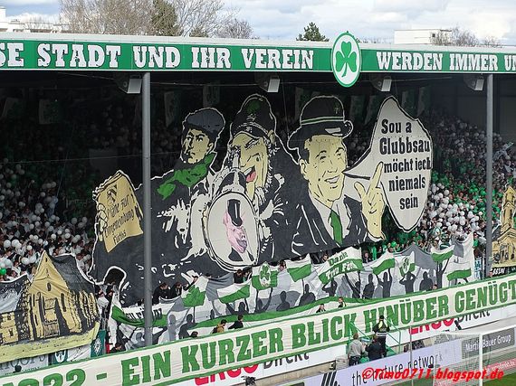Die Choreografie auf der Nordtribüne Fürth.<br />Bild: timo0711.blogspot.de”><figcaption>Die Choreografie auf der Nordtribüne Fürth.<br />Bild: timo0711.blogspot.de</figcaption></figure>
<figure><img decoding=