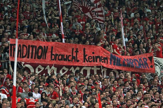 Spruchband der FCK-Fans gegen Investoren. Bild: www.der-betze-brennt.de