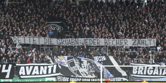 Die Fans von Sturm Graz wollen die älteste Holztribüne Österreichs retten. Bild: www.sturmtifo.com