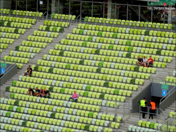 Der fast leere Gästeblock am Samstag in Danzig.<br />Bild: lechia.net“><figcaption>Der fast leere Gästeblock am Samstag in Danzig.<br />Bild: lechia.net</figcaption></figure>
            </div>

                    </article>

                <section class=