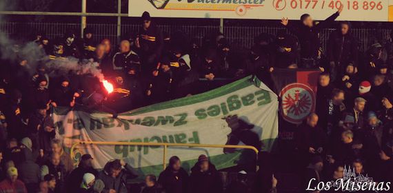 Fanclub Eagles Zwenkau in den Händen von Lok-Fans. Bild: losmisenas.blogspot.de