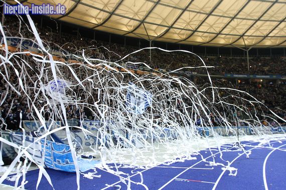 Kassenrollen-Intro zu Beginn der 1. Halbzeit. Bild: Hertha-Inside.de