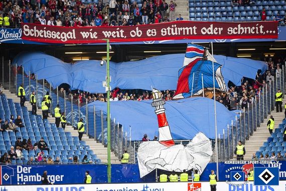 Die Choreografie der Gästefans.<br />Bild: hsv-ev.de”><figcaption>Die Choreografie der Gästefans.<br />Bild: hsv-ev.de</figcaption></figure>
<figure><img decoding=