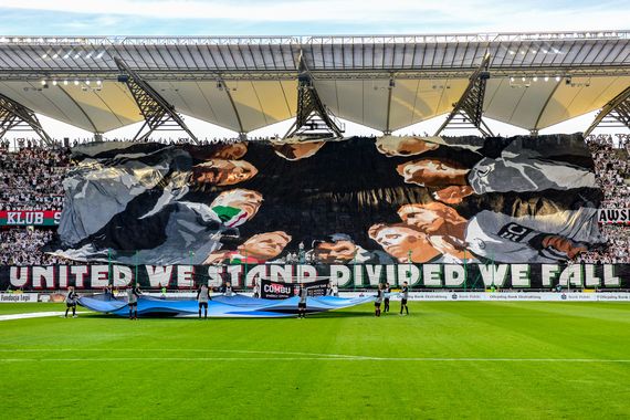 Die Choreografie der Legia-Fans. Bild: legionisci.com