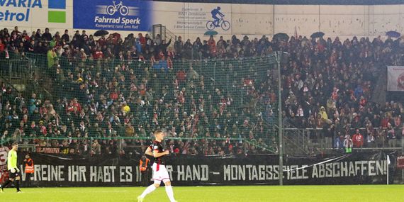 Die 2.000 mitgereisten FCK-Fans merkten gestern beim Auswärtsspiel hinter München nur zu gut, was ein Spiel unter der Woche für einen auswärts fahrenden Fan bedeutet.<br />Bild: www.der-betze-brennt.de”><figcaption>Die 2.000 mitgereisten FCK-Fans merkten gestern beim Auswärtsspiel hinter München nur zu gut, was ein Spiel unter der Woche für einen auswärts fahrenden Fan bedeutet.<br />Bild: www.der-betze-brennt.de</figcaption></figure>
<figure><img decoding=