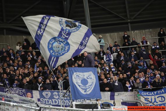 Hertha BSC-Fans beim letzten Spiel in Augsburg. Bild: Sport-in-Augsburg.de