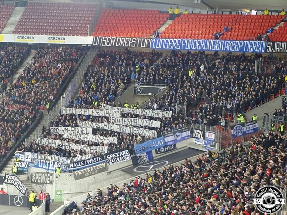 Die Aktion im Gästeblock. Bild: timo0711.blogspot.de