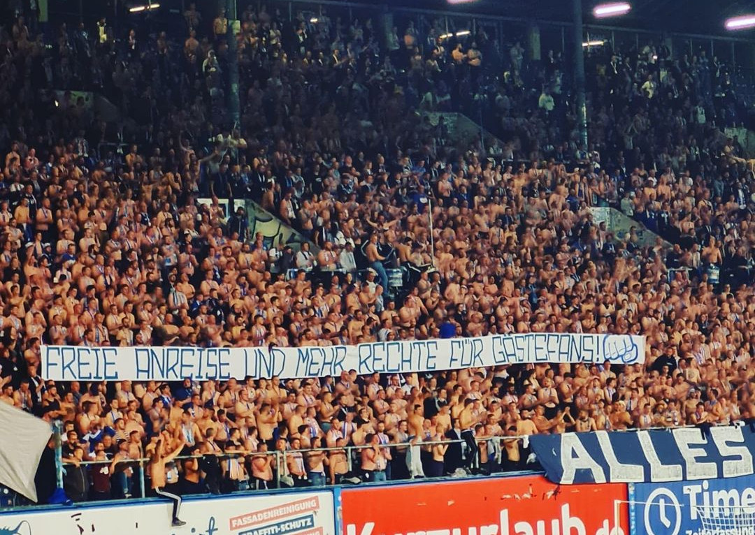 Forderung der Hansa-Anhänger für Gästefans. Bild: stb_1965