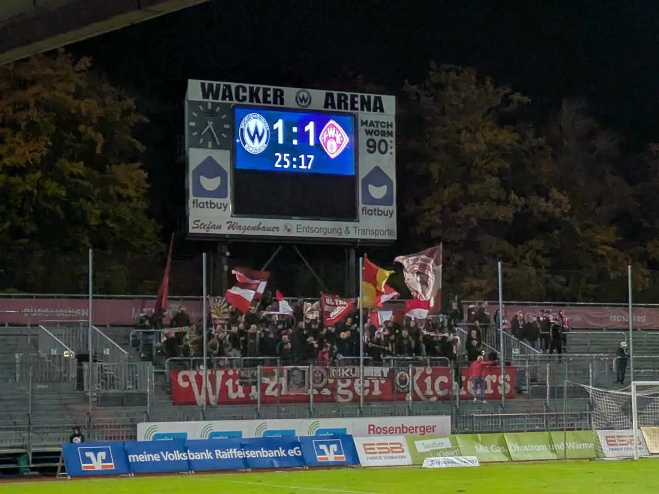 SV Wacker Burghausen – Würzburger Kickers 1:1