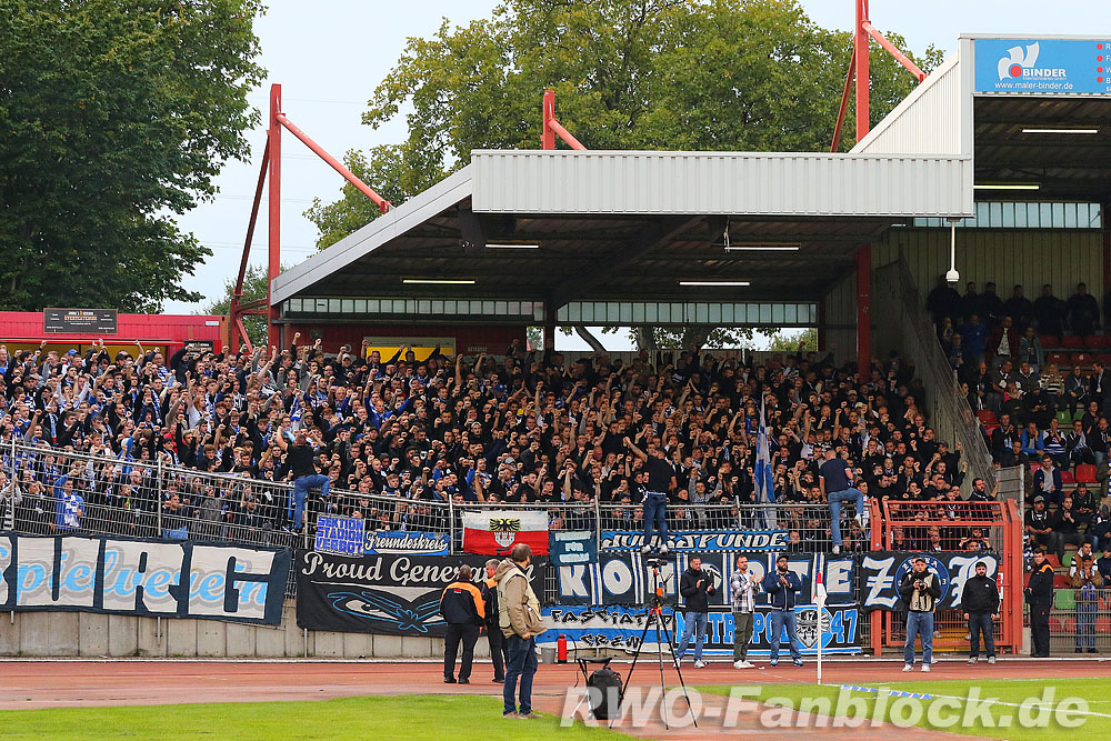 Gästefans | Rot-Weiß Oberhausen – MSV Duisburg (23.09.2022) 2-1