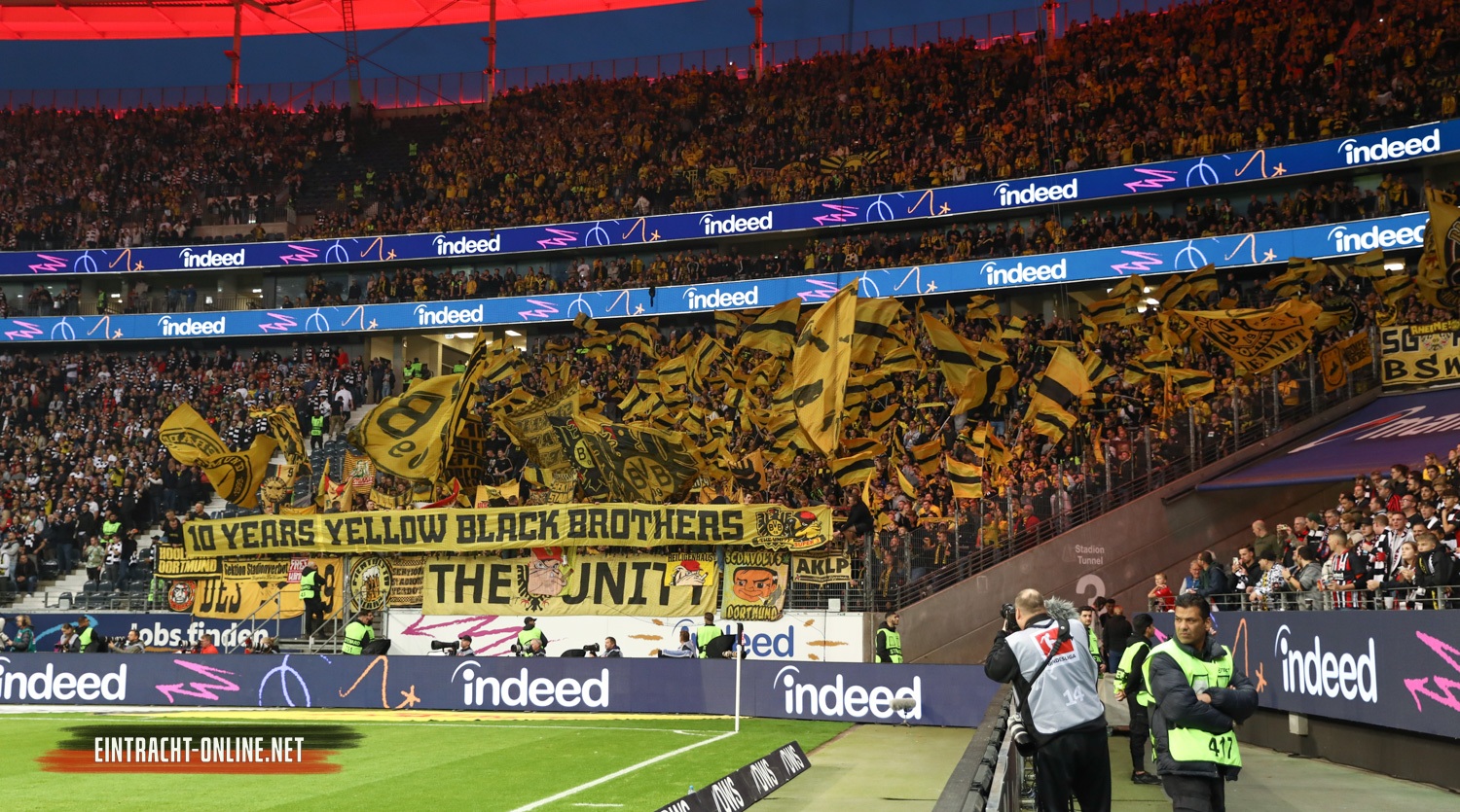 Gästefans | Eintracht Frankfurt – Borussia Dortmund (29.10.2022) 1-2