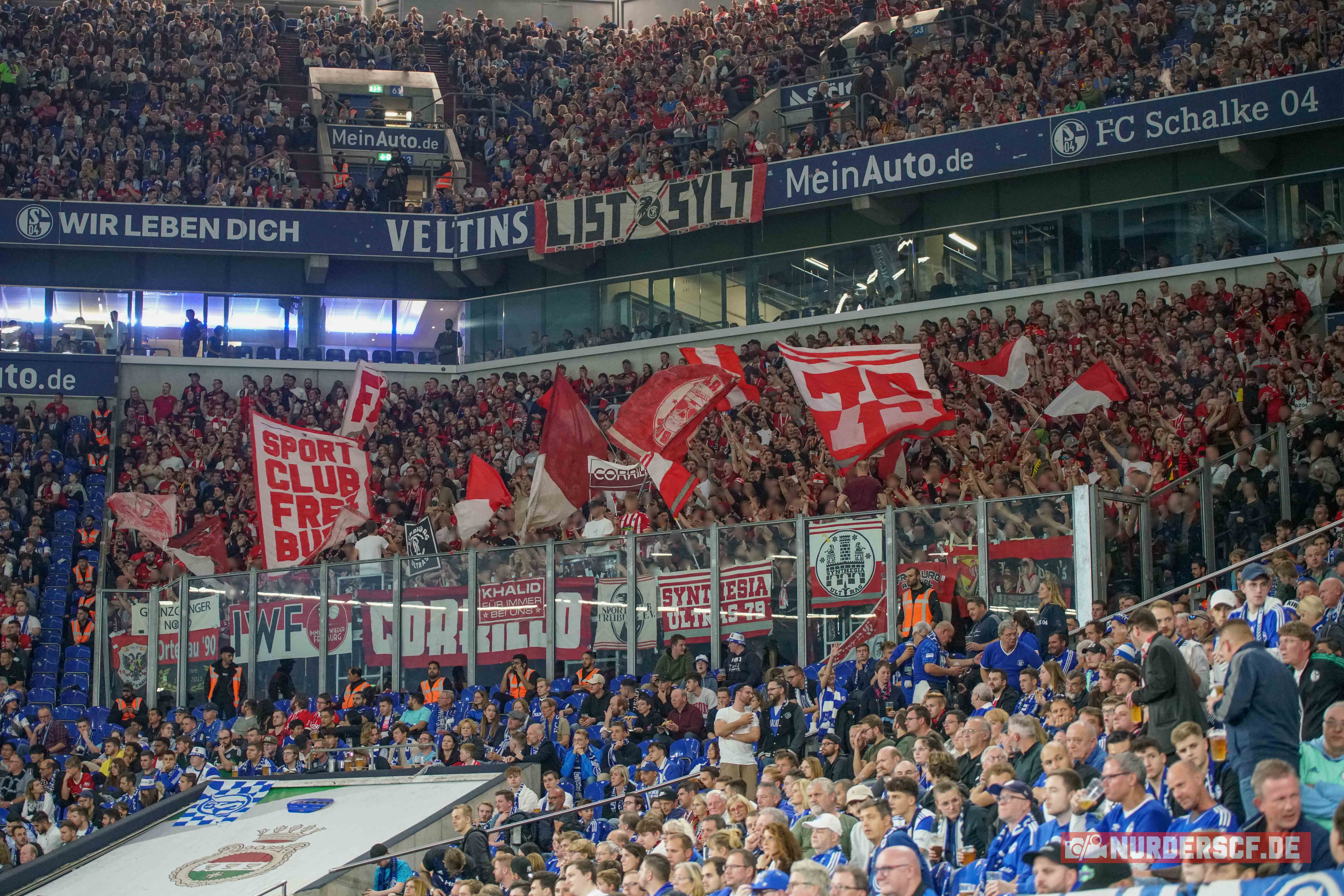 Gästefans | FC Schalke 04 – SC Freiburg (30.10.2022) 1-2