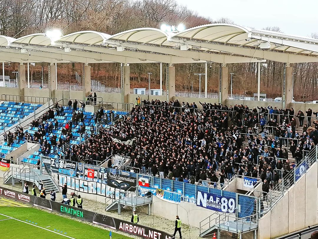 Gästefans | 1. FC Saarbrücken – MSV Duisburg (14.01.2023) 2-3