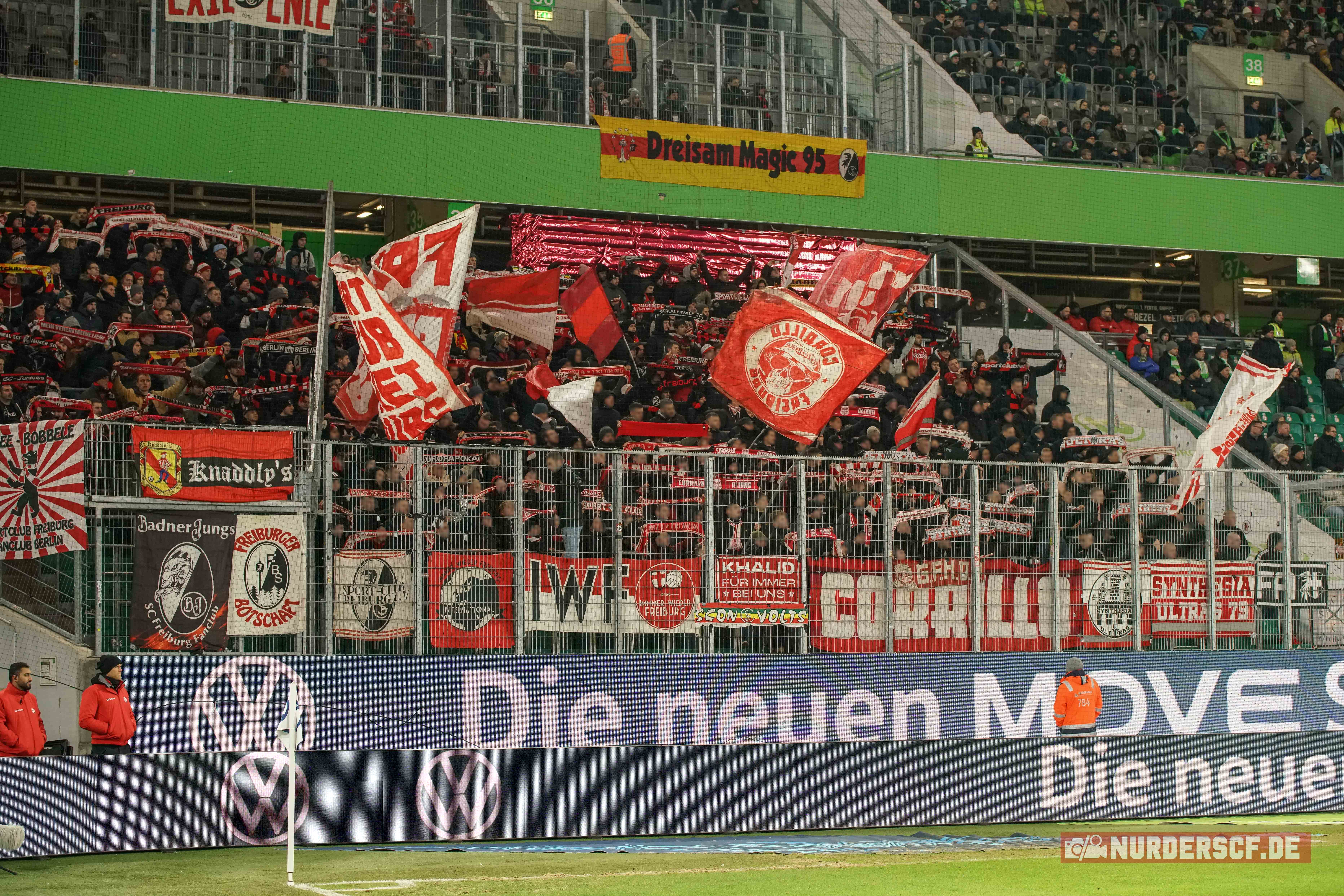 Gästefans | VfL Wolfsburg – SC Freiburg (21.01.2023) 6-0