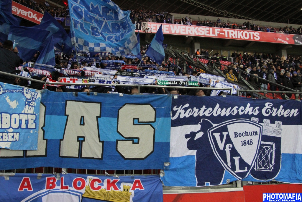 Gästefans | Bayer 04 Leverksuen – VfL Bochum (25.01.2023) 2-0