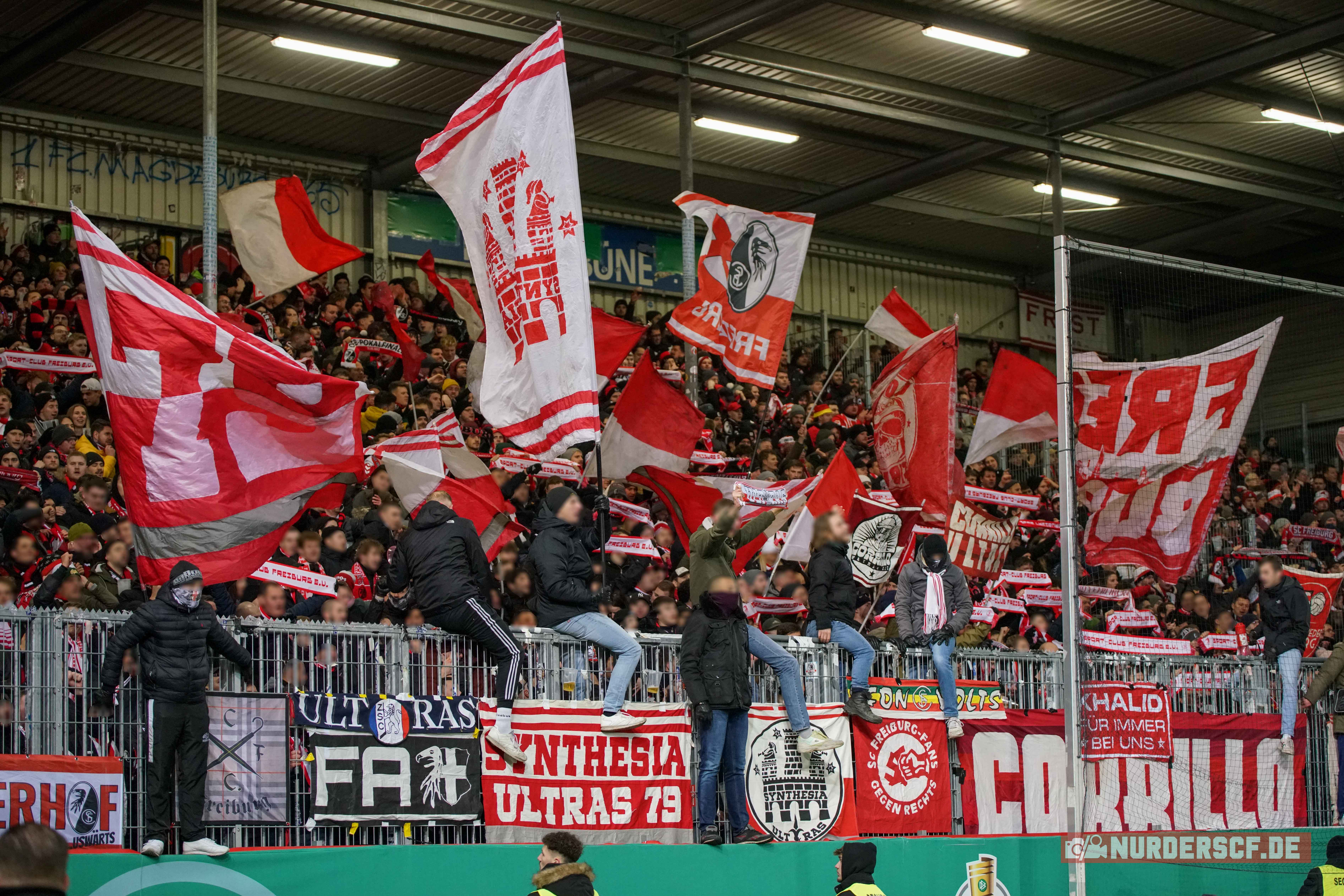 Gästefans | SV Sandhausen – SC Freiburg (07.02.2023) 0-2