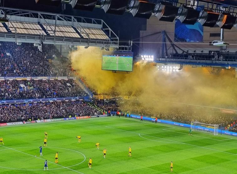 Gästefans | Chelsea FC – Borussia Dortmund (07.03.2023) 2-0