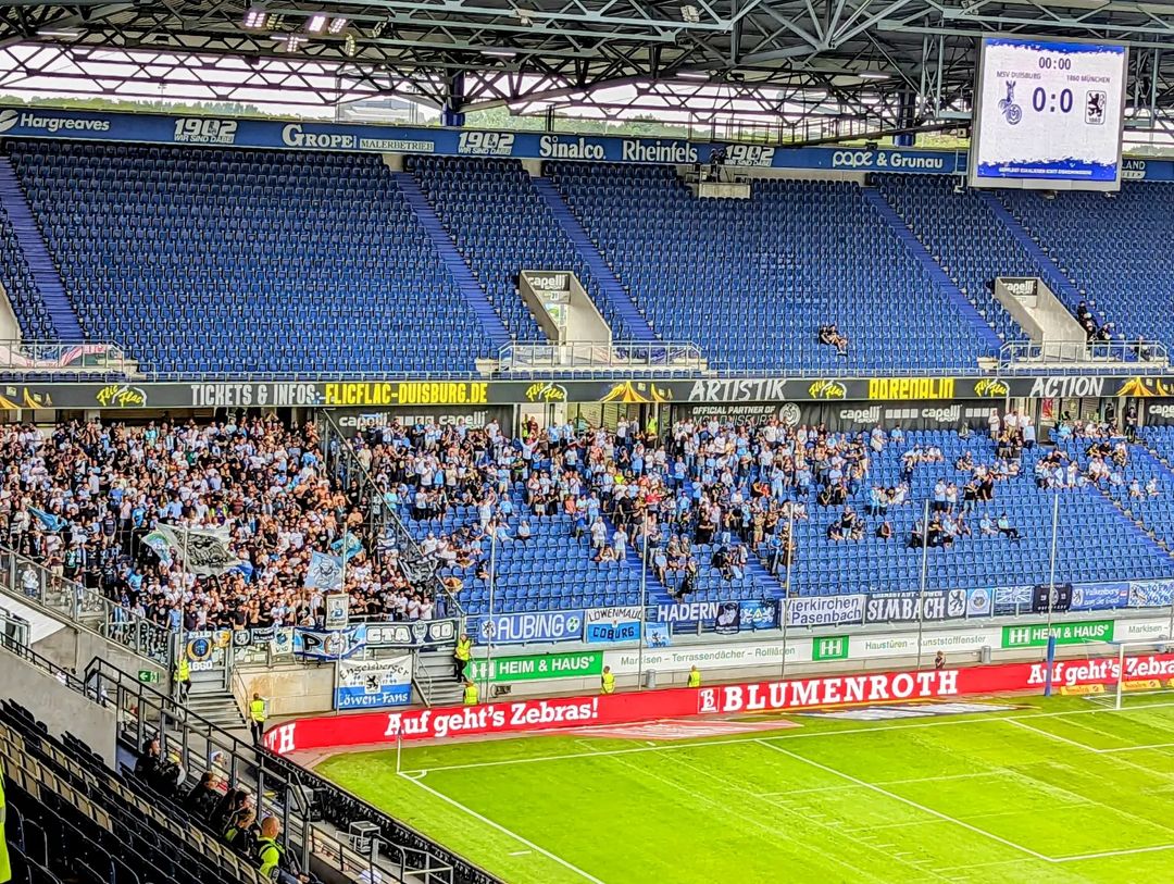 Gästefans | MSV Duisburg – TSV 1860 München (19.08.2023) 0-3