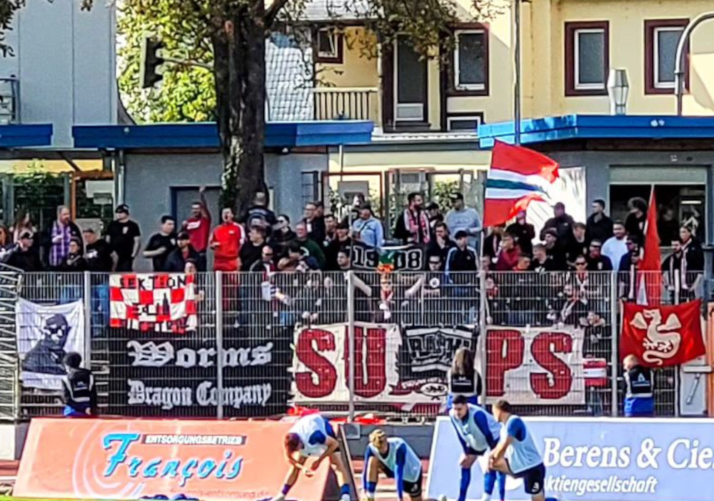 Gästefans | SV Eintracht Trier 05 – VfR Wormatia Worms (23.09.2023) 1-1