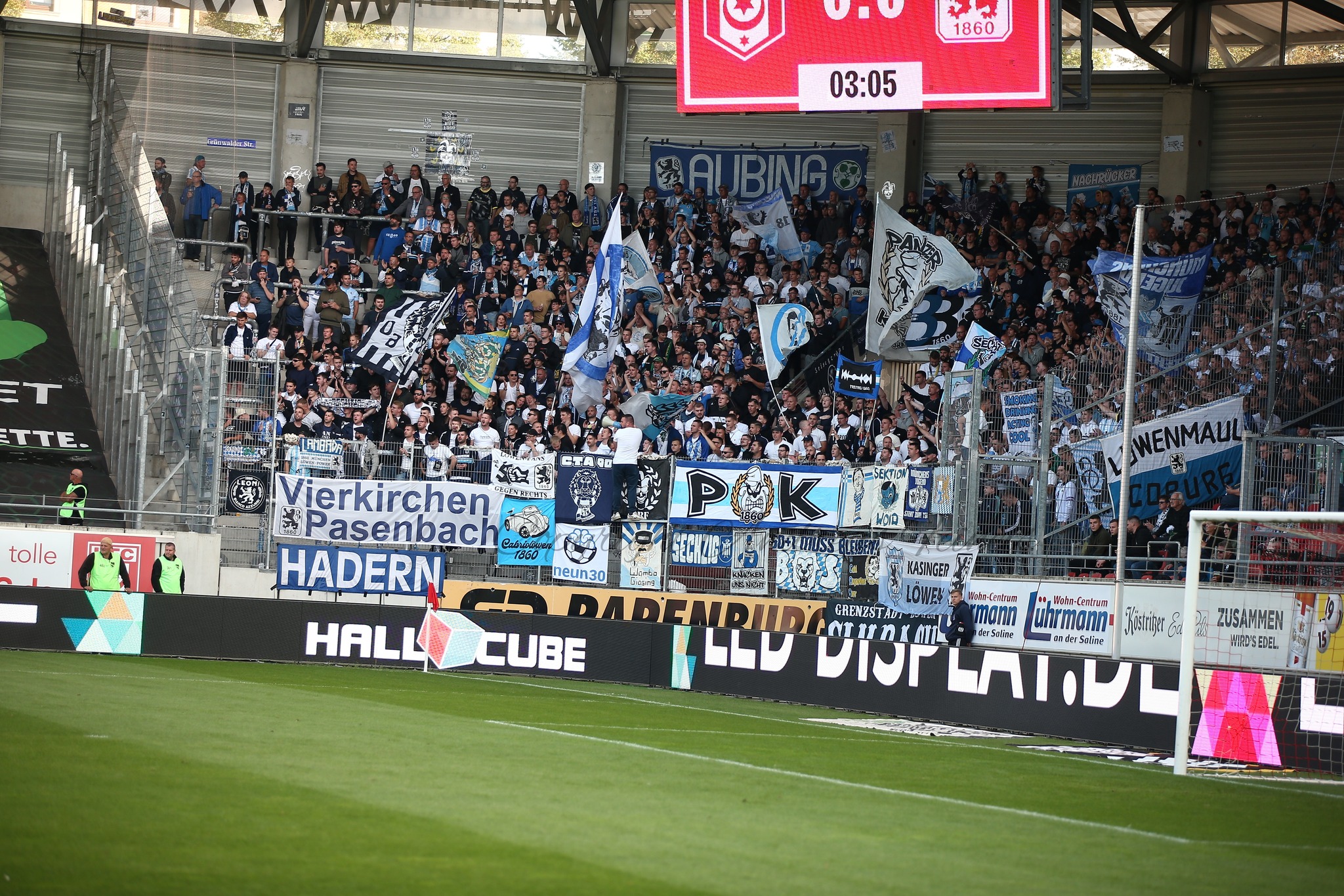 Gästefans | Hallescher FC – 1860 München (23.09.2023) 0:2