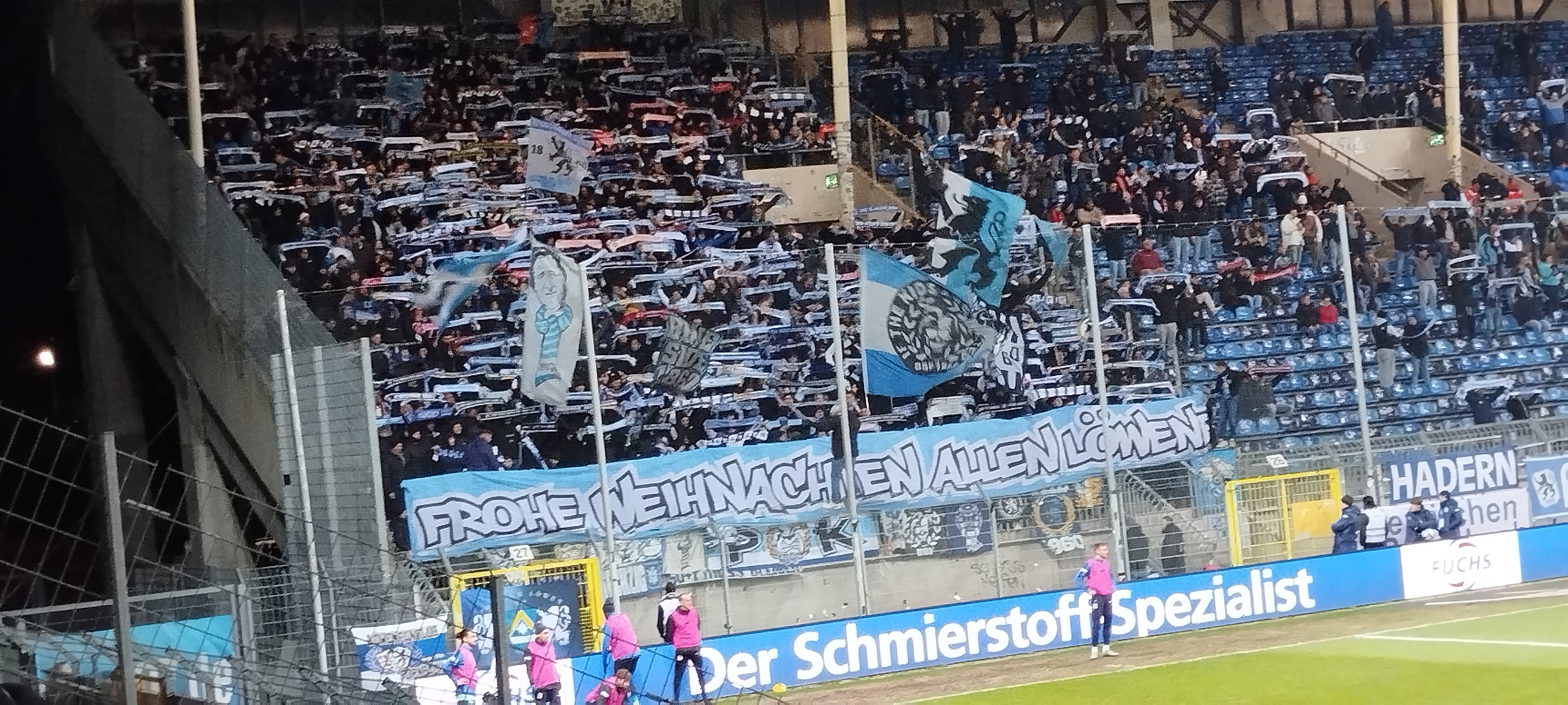 Gästefans | SV Waldhof Mannheim – TSV 1860 München (20.12.2023) 1-0