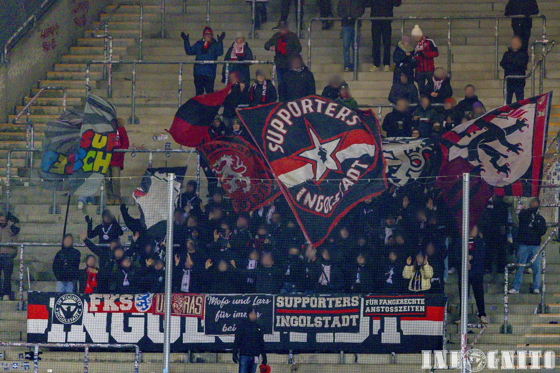 Gästefans | SV Waldhof Mannheim – FC Ingolstadt (19.01.2025) 0-0