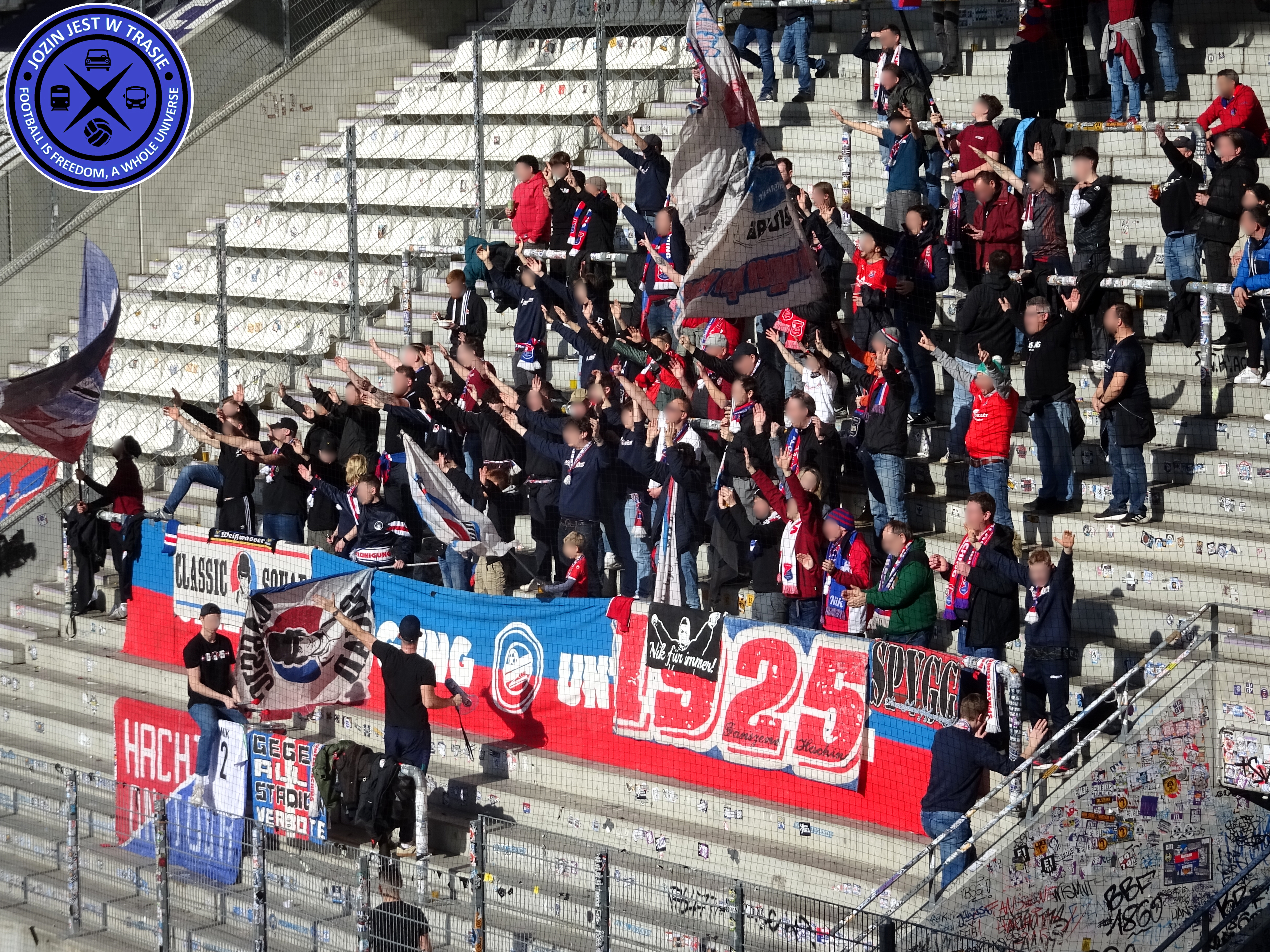 Gästefans | FC Erzgebirge Aue – SpVgg Unterhaching (22.02.2025) 1-0