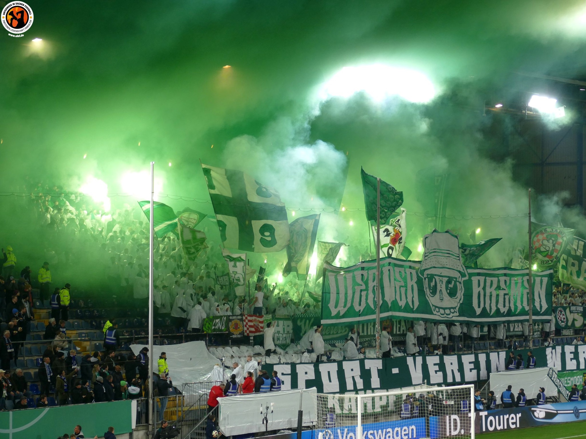 Gästefans | DSC Arminia Bielefeld – Werder Bremen (25.02.2025) 2-1