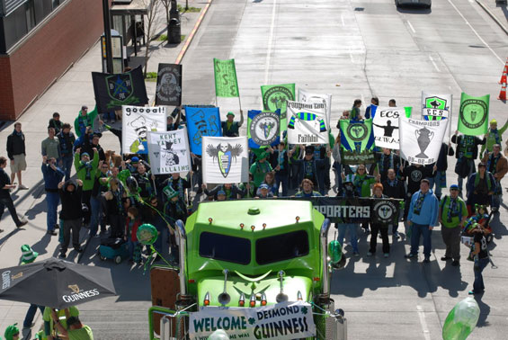 St. Patricks Day Marsch des vs Seattle Sounders FC (1)