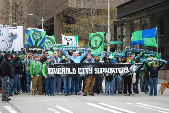 St. Patricks Day Marsch des vs Seattle Sounders FC (4)