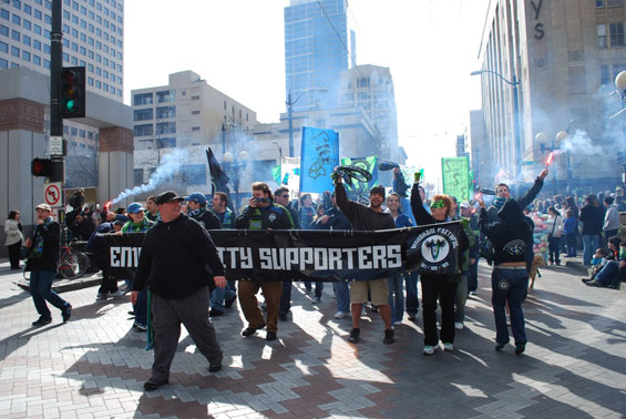 St. Patricks Day Marsch des vs Seattle Sounders FC (6)